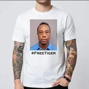 Tiger Woods Mugshot 2026 TShirt - Size S to 5XL