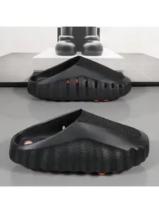 Women's Shoes 2026 Four Seasons New Soft Soled Comfortable Slippers, Casual Sports Sandals, Couple Baotou Half Slippers