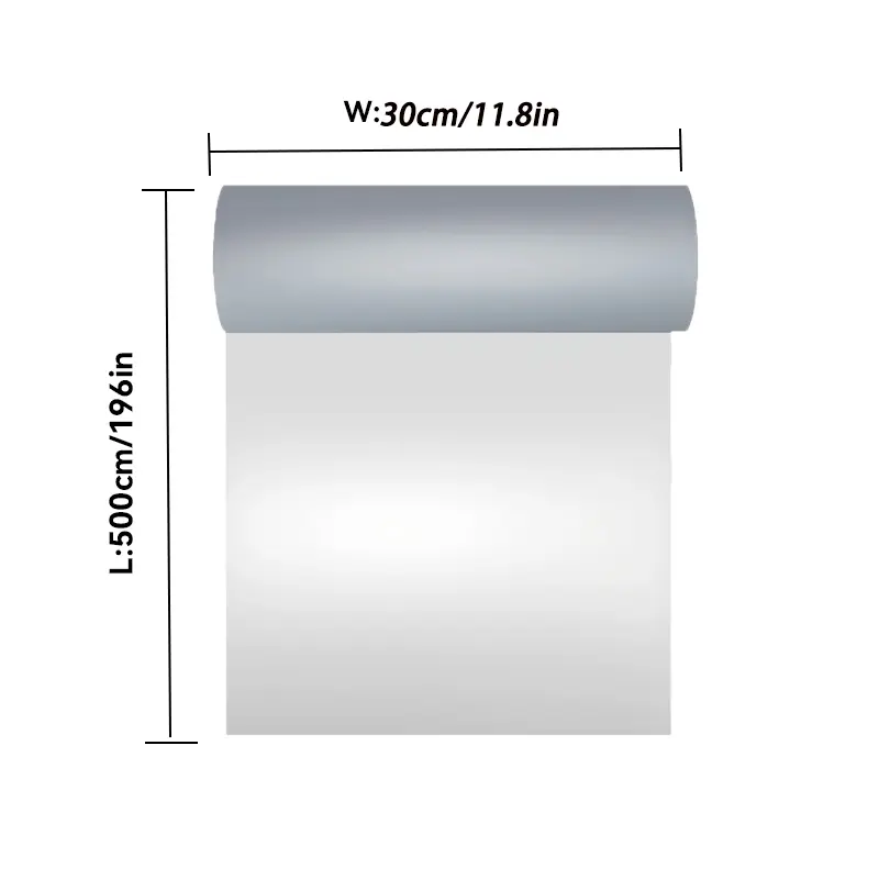 FuBon RUNTIAN Adhesive Waterproof Duct Tape, 11.8"x5.5yd Single Roll (1 Piece), Anti-Aging Weather-Resistant Emergency Leak Stopper for All Roof Surfaces & Trailers, Covers Large Areas