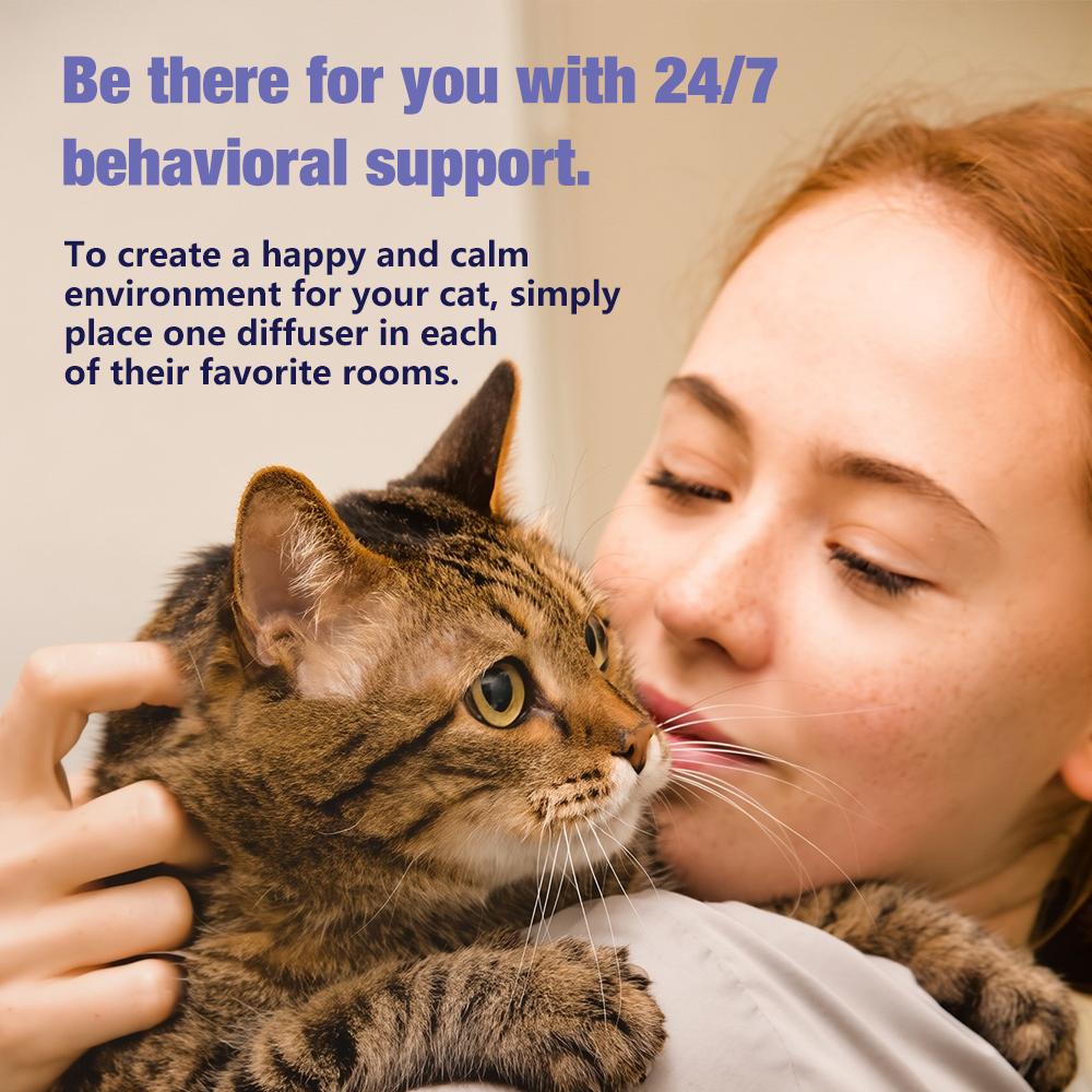 SoothePaws Cat Calming Pheromone Diffuser Kit — 1D+1R or 1D+2R (48 ml Refills) | Unscented & Drug-Free | Helps Reduce Scratching, Spraying, Hiding & Meowing | ~30 Days per Refill | Covers up to ~700 sq ft per Diffuser | 110–220V SoothePaws Cat Calming Pheromone Diffuser Kit — 1D+1R or 1D+2R (48 ml Refills) | Unscented & Drug-Free | Helps Reduce Scratching, Spraying, Hiding & Meowing | ~30 Days per Refill | Covers up to ~700 sq ft per Diffuser | 110–220V