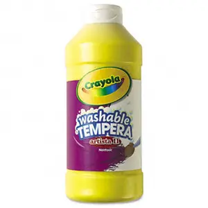 Crayola.  Artista II Washable Tempera Paint Yellow 16 oz