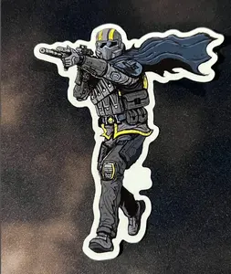 Planetary Battle Tribe Sticker, Helldiver Sticker, Helldiver Decal, Laptop Sticker