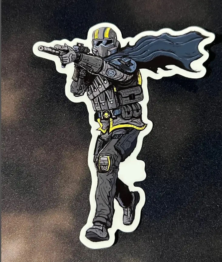 Planetary Battle Tribe Sticker, Helldiver Sticker, Helldiver Decal, Laptop Sticker