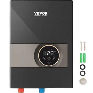 VEVOR Tankless Electric Water Heater, 27kW Instant Hot Water Heater Under Sink, On Demand for Bathroom, Kitchen, Office with LCD Touch Screen, Child Security Lock, Space - Saving, 240V BlackVEVOR Super Brand Day
