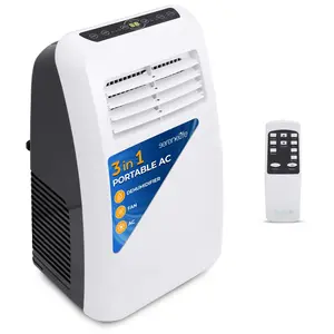 Portable Home Air Conditioner 8,000 BTU | Compact AC with Dehumidifier & Fan Modes, Digital Controls & LED Display - Portable for Home & Office Air Conditioner - Remote Control & Window Kit Included