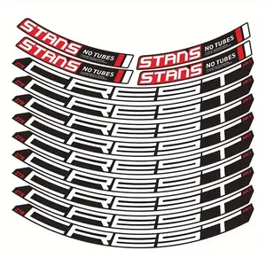 2D Flat 13pcs/1 Set READU 2020 MK3 Mountain Bike Wheel Stickers, Mountain Bike Rim Stickers, Decals, Bike Stickers, Bike