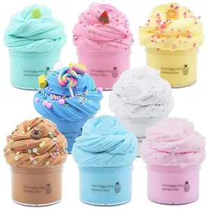 8 Pack Butter Slime Kit for Girls,Party Favors Stretchy and Non-Sticky, Stress Relief Toy for Boys,Soft DIY Slime for Kids