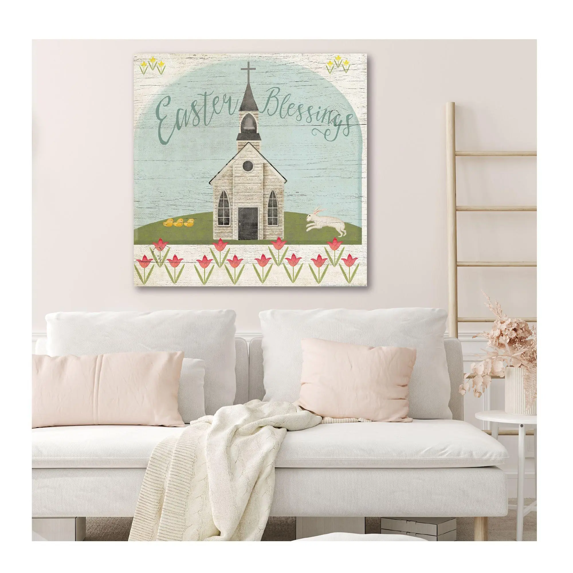 Courtside Market Easter Blessings 30x30 CanvasWall Art