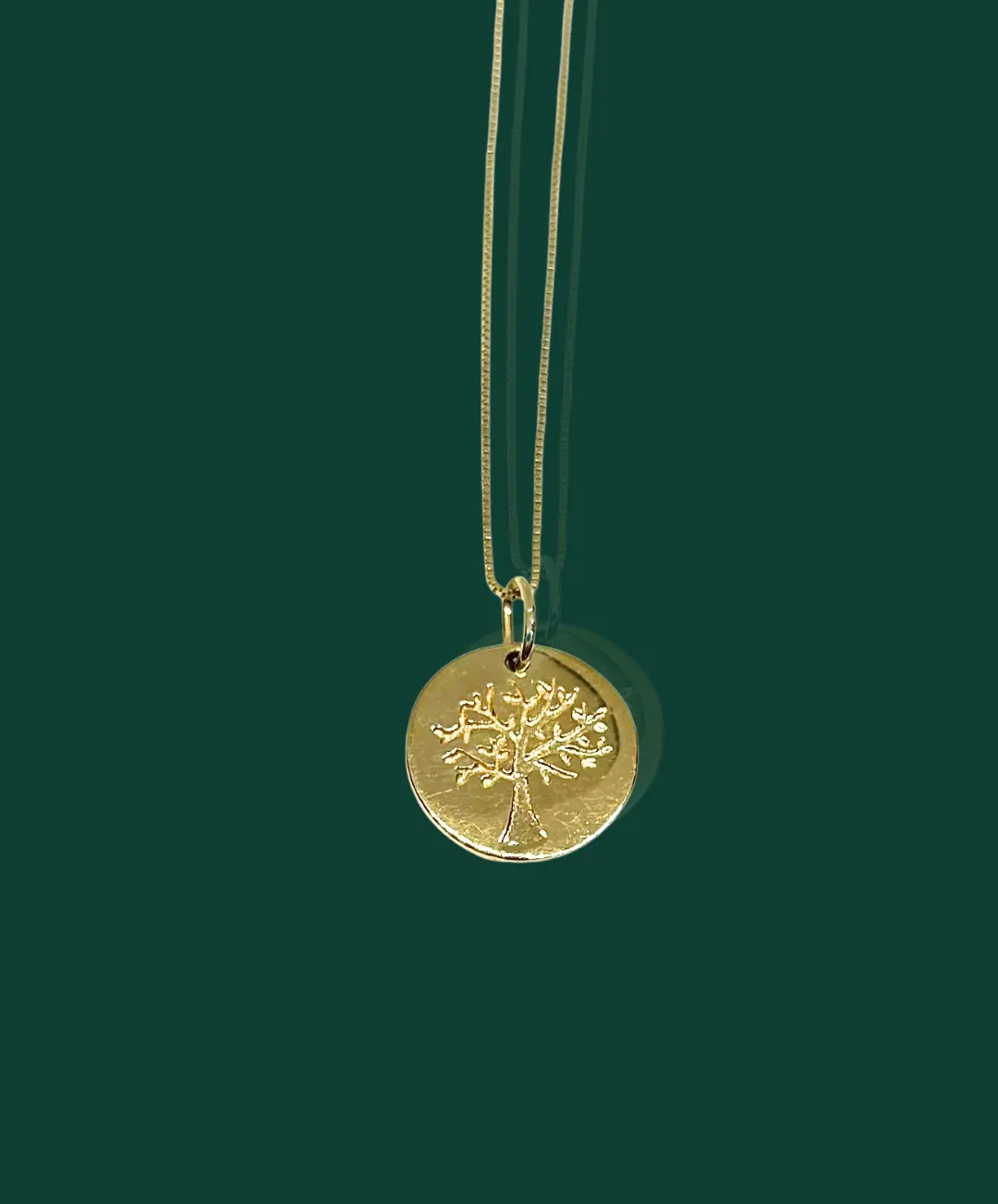 14k Solid Gold Tree of Life Necklace