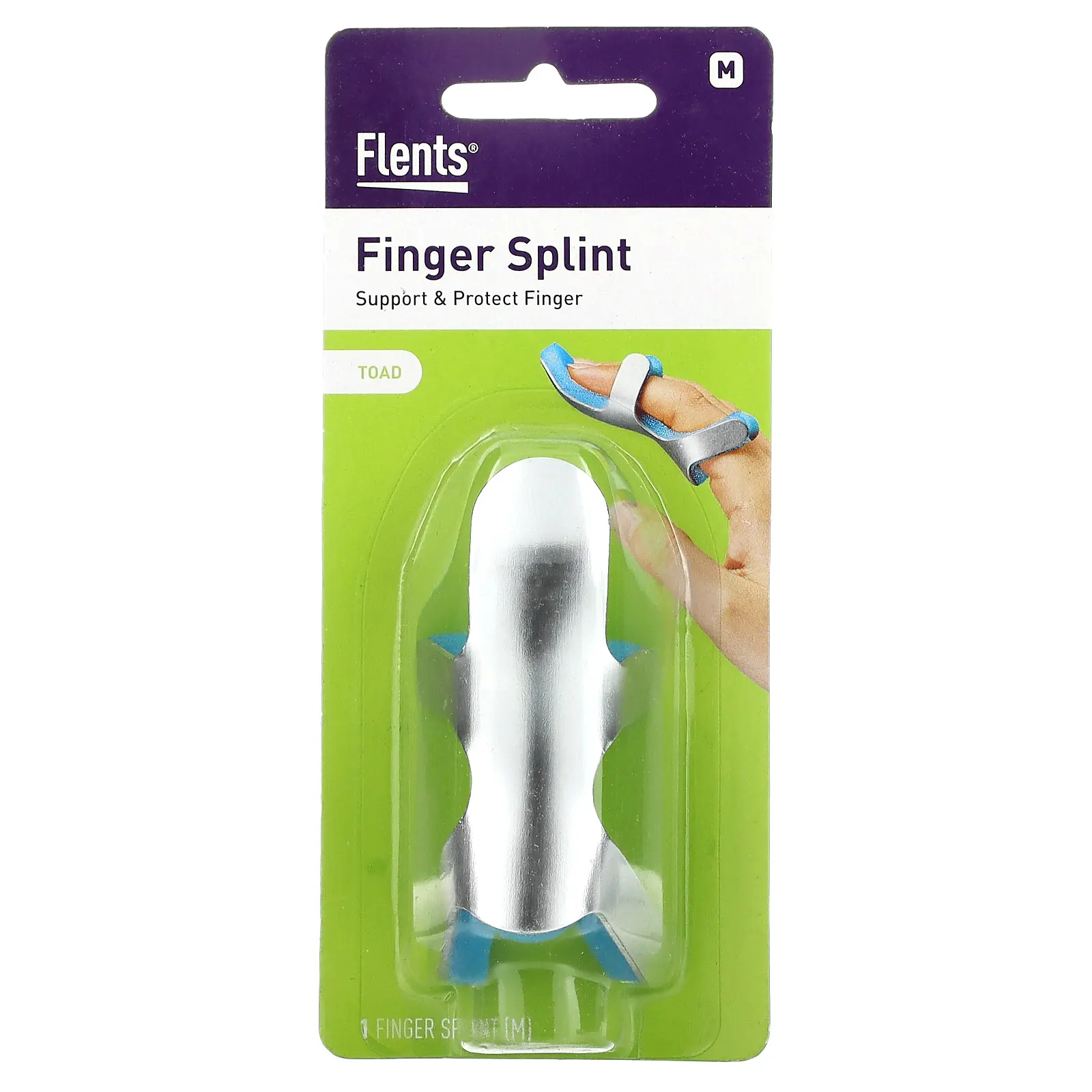 Flents Finger Splint, Toad, Medium, 1 Piece