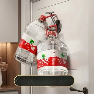 4pcs New Multi-Functional Clothes Hangers with Hooks, Solid and Thickened for Strong Load-Bearing Capacity, Widened Design for Greater Stability, Wall-Mounted Clothes Hooks for Entry Doors, Strong Adhesive Back-of-Door Hooks, No-Drill Coat Hooks