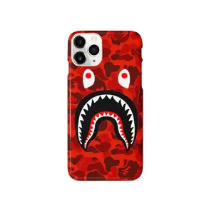 A-P-E Red Camo Shark Mouth iPhone Case