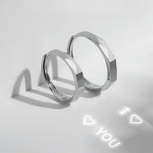 Light Sculpted Ring S925 Sterling Silver Jewelry Energy Healing Love Girlfriend Boyfriend Souvenir Valentine Father Mother Anniversary Engagement New Year Christmas Halloween Birthday Gift