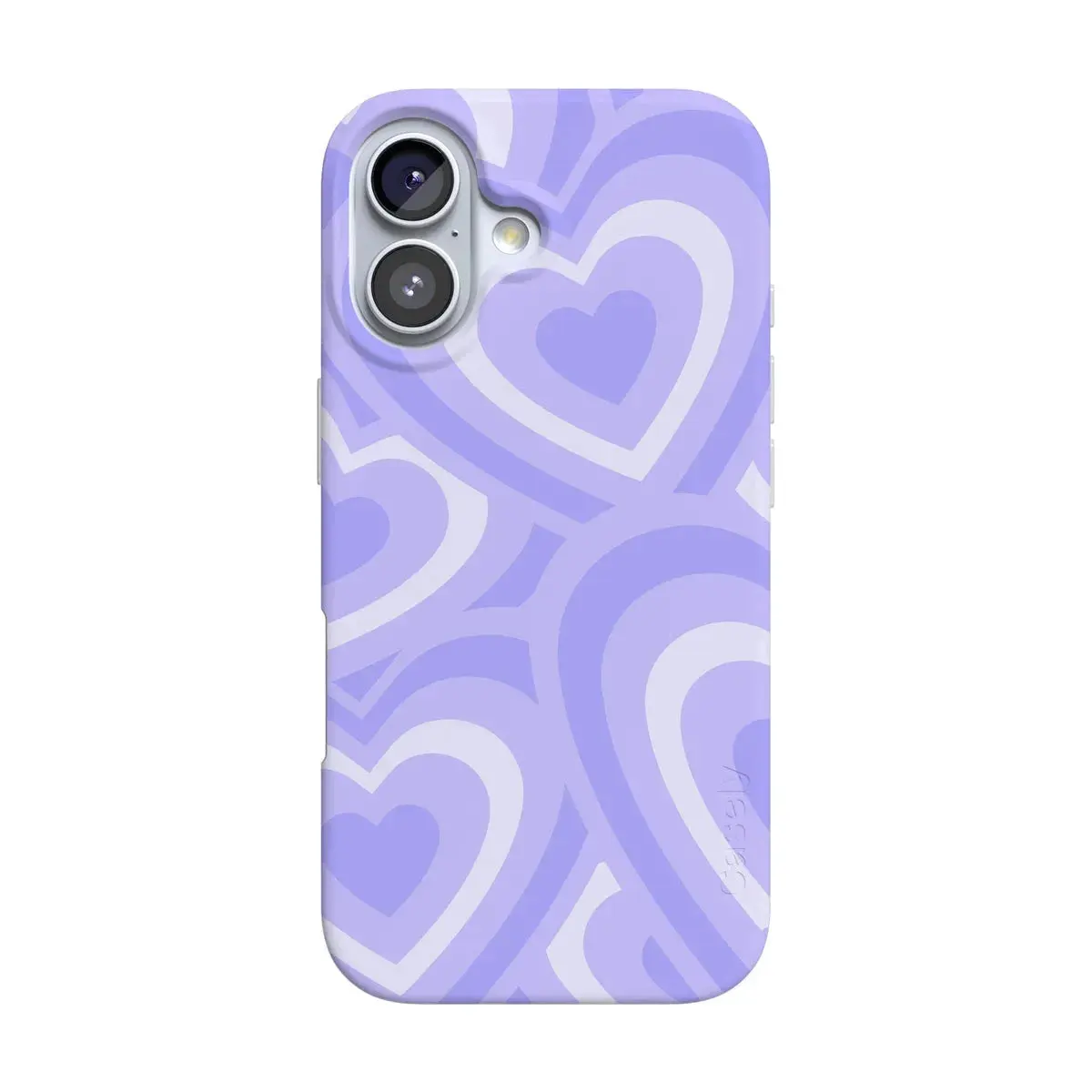 Casely iPhone 16 Case | Love Song | Lavender Heart | Compatible with MagSafe | Classic Ultra Thin Design