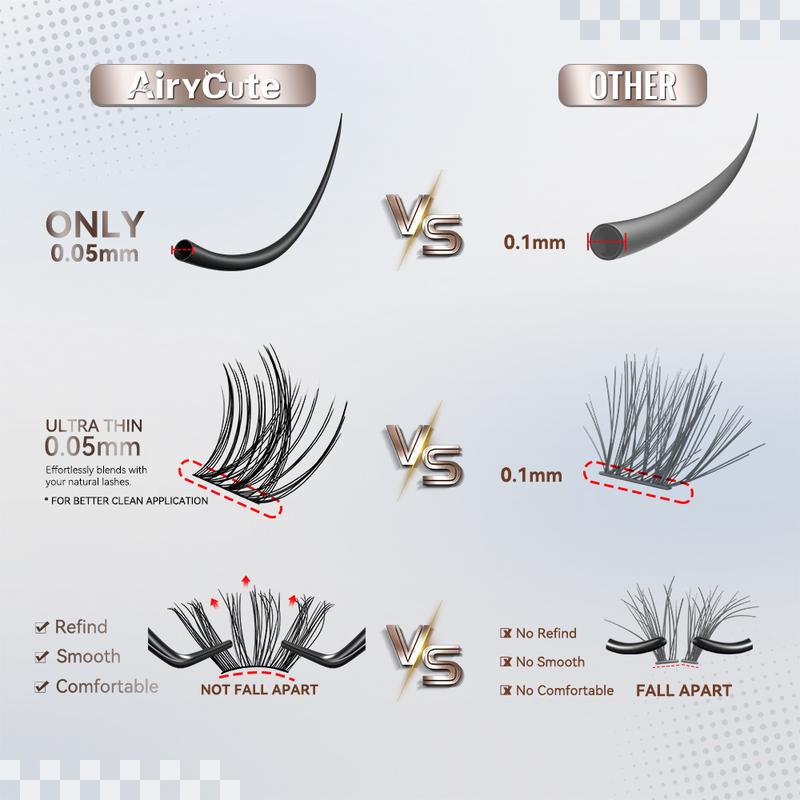 AiryCute Trending Brown Lash Collection | Dark & Light Brown Velure Flaunt | Flawless for Fair/Dark Hair | Reusable, Lightweight & amazing brown Flora Brown Venus Natural Daily, Volumn Style | Beginner-Friendly | DIY Lashes