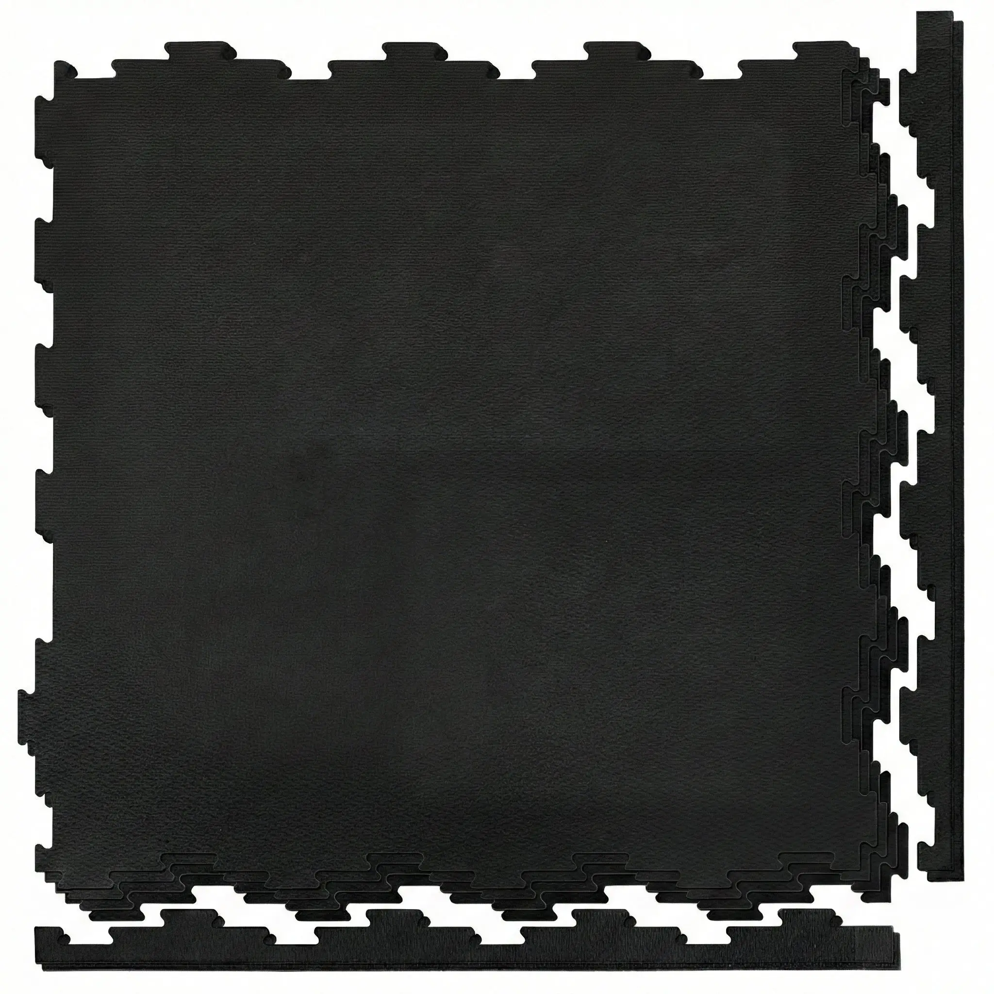 4 Pack Interlocking 22.5" x 22.5" Rubber Mat 1/2" Thick Eco-Friendly Gym Tiles for Commercial & Home Use