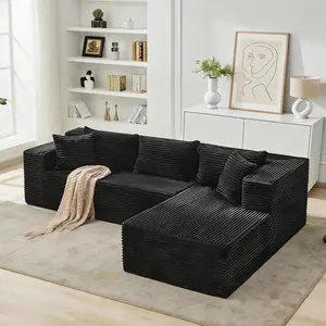 【2 Packages shipping】Sofa Couch with Chaise - Modular Sectional Sofa, Cloud Couch Sectional, Fluffy Couch, Sectional Couch, Corner Sofa Living Room