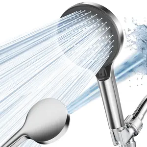 Handheld Shower Head, 6 Mode High Pressure Handheld Sprayer, High Flow Power Enhanced Shower