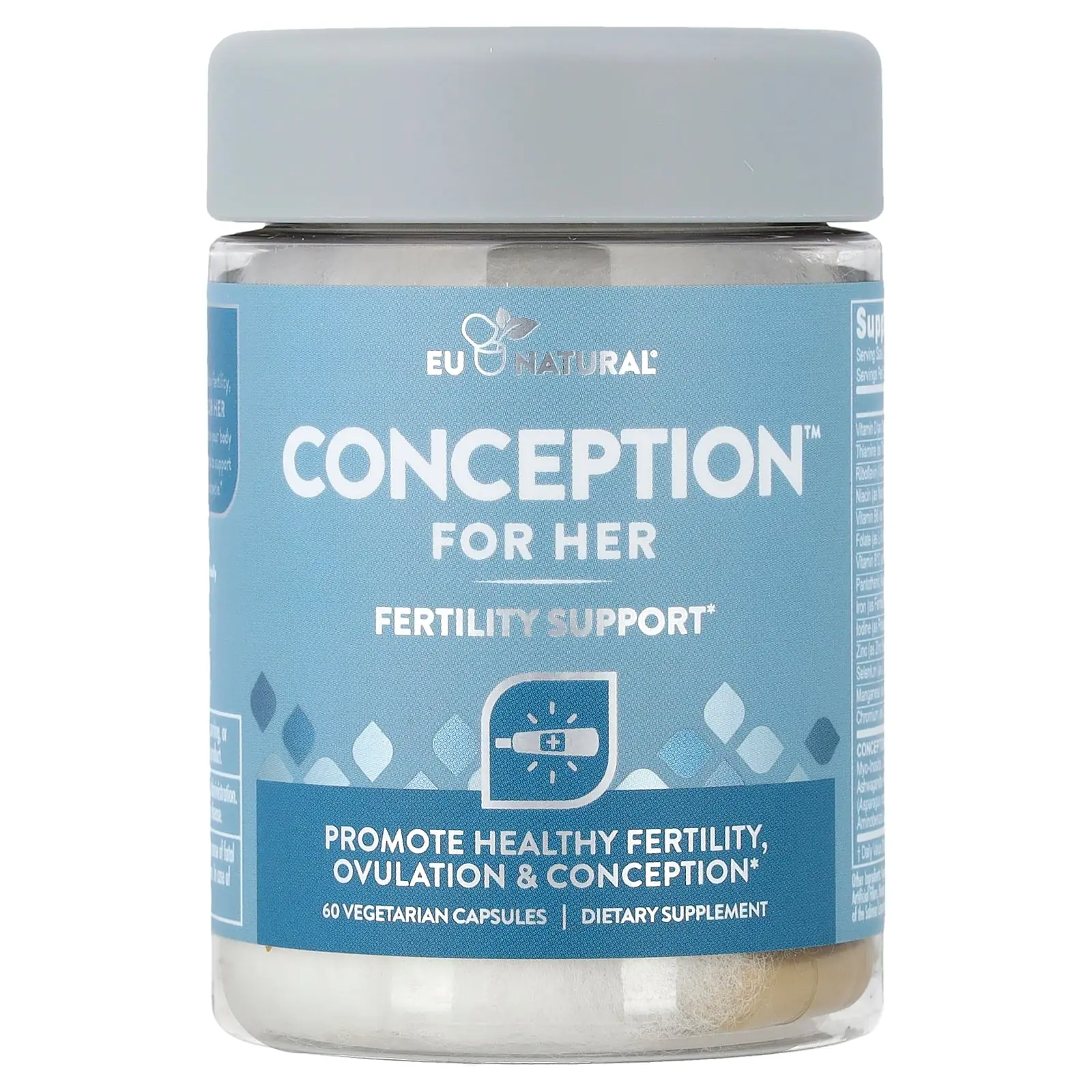 Eu Natural Conception™ For Her, Fertility Support, 60 Vegetarian Capsules