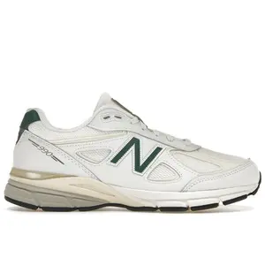 New Balance Men's 990v4 MiUSA White Green, from StockX