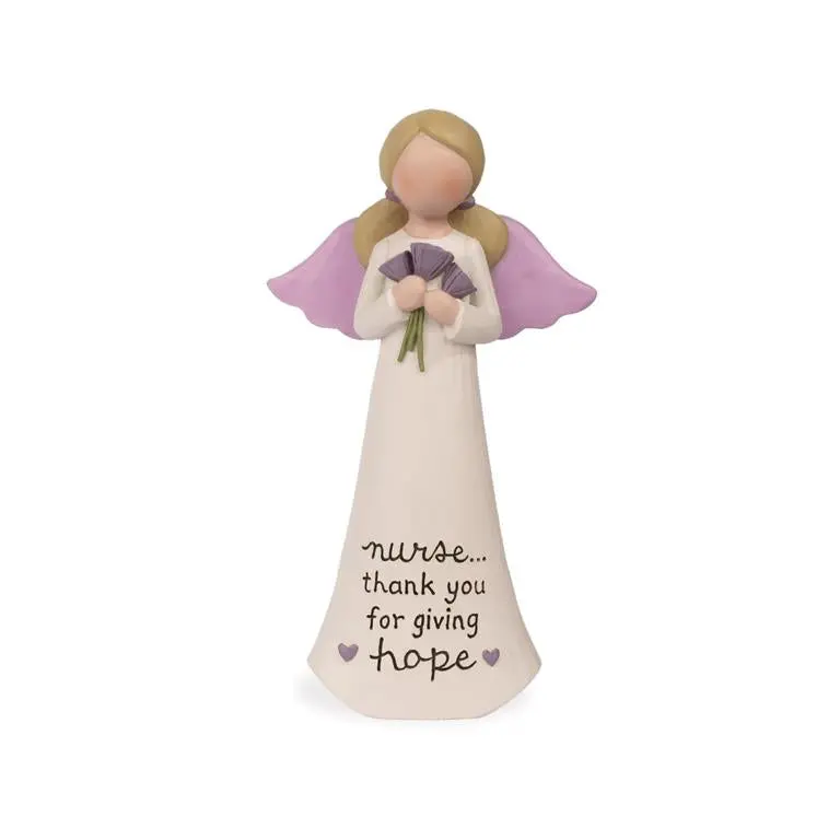 Warm Hugs Nurse Thank You for Giving Hope Angel Figurine 5"