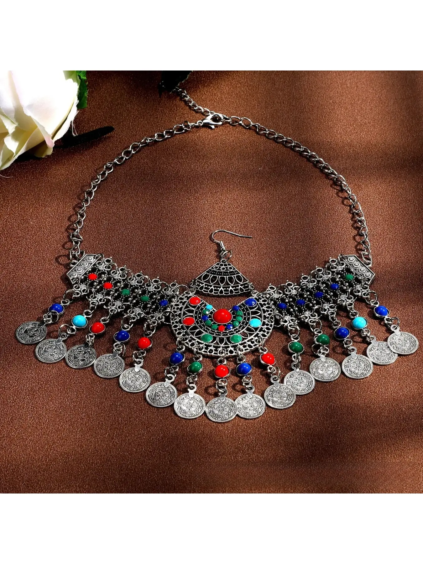 Bohemian retro ethnic style coin fringe forehead chain exotic vintage forehead ornament hair accessory Fashion hair accessory