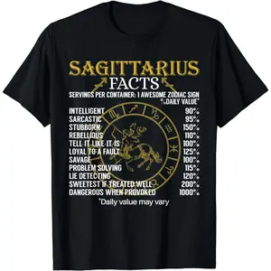Sagittarius Facts Zodiac Sign T-Shirt T-Shirt