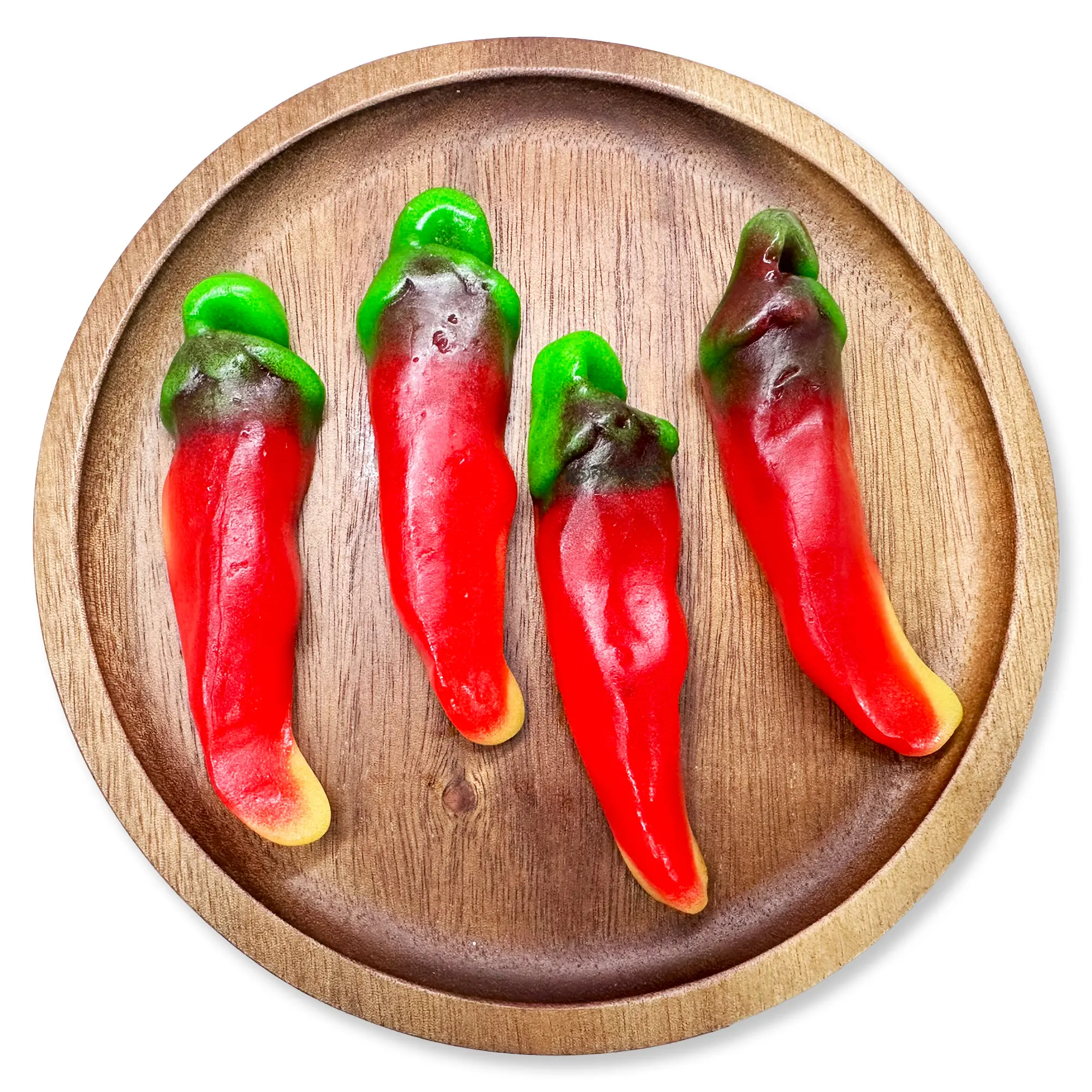 NY Spice Shop Gummy Chili Peppers - Chewy Gummy Candy Snack in Vibrant Red & Green Shapes