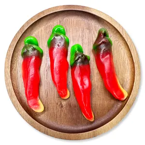 NY Spice Shop Gummy Chili Peppers - Chewy Gummy Candy Snack in Vibrant Red & Green Shapes