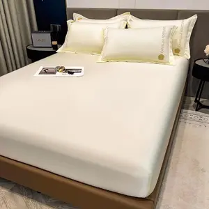 Twin Fitted Sheet, 3 Pieces Soft and Breathable Bedding Set, Machine Washable Easy Care, 1 Fitted Sheet and 2 Pillowcases(Twin,White)