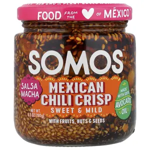 Somos Salsa Macha, Mexican Chili Crisp, Sweet & Mild, 6.5 oz (185 g)