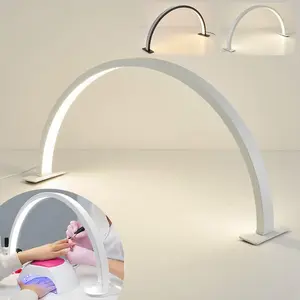 Half-Circle Nail Art Lamp, Desktop Lighting, 40cm Multi-Use USB LED Light, Ideal for Manicure and Lash Care, Perfect for Nail Technicians