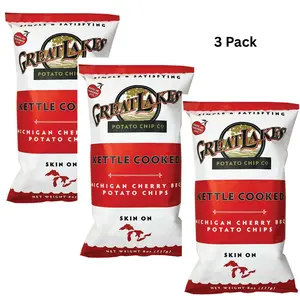 Great Lakes Potato Chips Cherry BBQ Potato Chips, 8 OZ