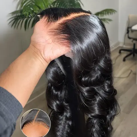 BLING HAIR Glueless Wig Body Wave Lace Wig Human Hair Wear Go 13x6 Lace Front Wigs With Drawstring Pre-Bleached&Pre-Cut&Pre-Plucked 6x4 7x5 HD Lace Closure Wig Brazilian Wig for Beginnner Vacation Hairstyles#blackfriday#WeeklyDeals