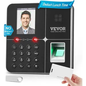Spring new arrivals Time Clocks for Employees Small Business with Face, Fingerprint, RFID and PIN Punching in One, Biometric Time Clock with 5 RFID Cards & USB Drive, Automatic Punch in/Out, No Monthly Fees