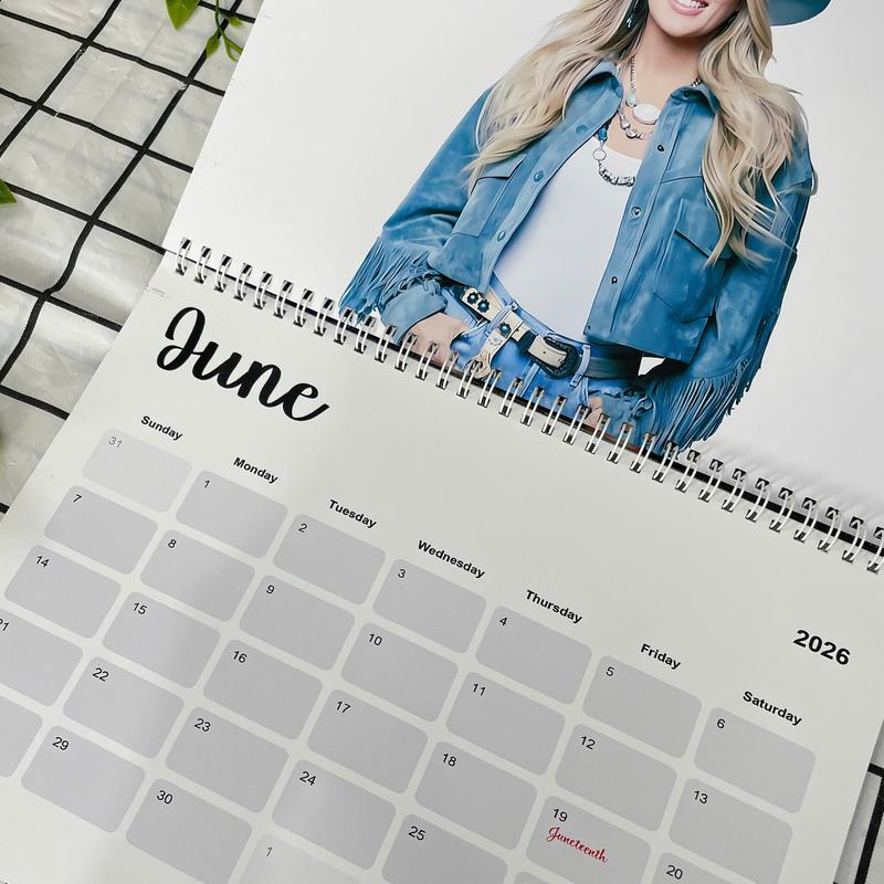Country Queen 2026 Calendar – Powerful Female Vocalist Aesthetic, Country Music Wall Calendar for Fans