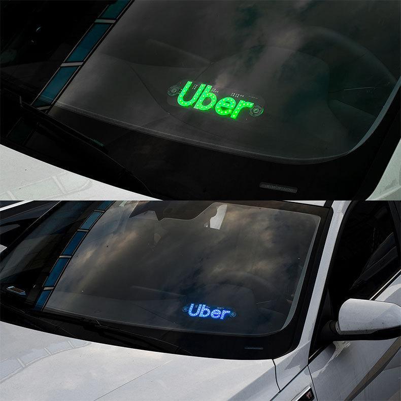 LED Driver Sign USB Rechargeable Light for Rideshare Drivers LED Driver Sign USB Rechargeable Light for Rideshare Drivers