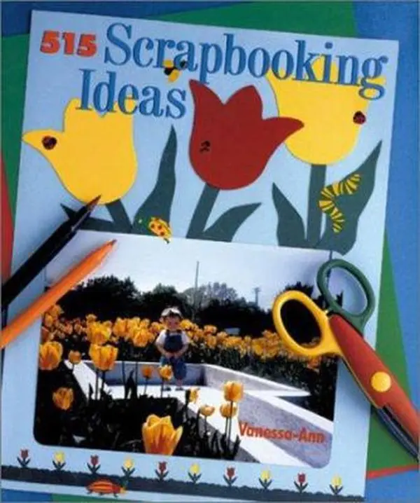 Used Scrapbooking Craft Book - 515 Ideas by Vanessa-Ann, Soft Cover, 1.1 lbs, English, Ideal for Birth Projects, Includes Album Pages, 1.1 Pounds