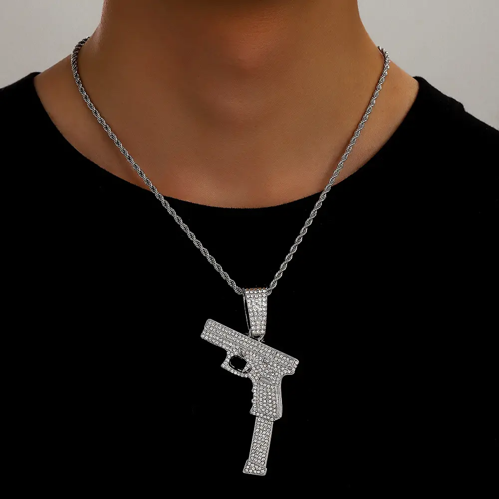 Silver pendant with 20 inch Fried Dough