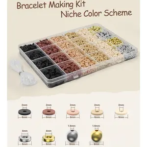 1 Set Clay Beads Bracelet Kit Jewelry Making Bracelet Making Kit Friendship Bead Bracelet Beauty & Personal Care