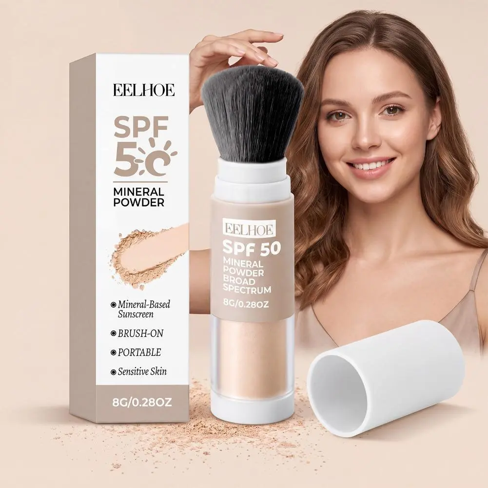 Natural Matte Mineral Sunscreen Powder Mild Refreshing Non-sticky Lightweight Covering Original Summer Outdoor Protective Powder