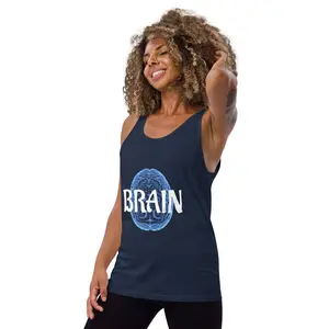 Blue BRAIN Tank Top