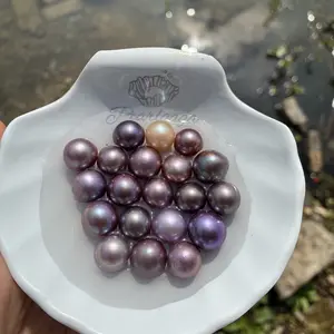 Edison Pearls - Fresh Water Pearl, 10-14mm, mixed Color
