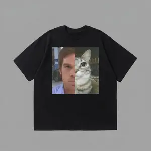 Cat Dext Morgan Vintage Unisex T-Shirt, Trending Movie Graphic Tee, Unisex Meme Cringe Funny Dumb Shirts, Menswear Womenswear Streetwear