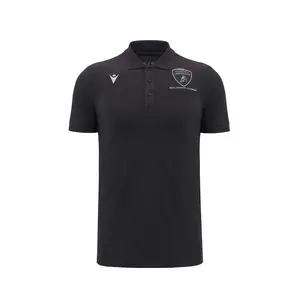 Automobili Lamborghini Squadra Corse Men's Polo Shirt - Black