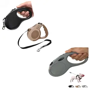 Retractable Dog Leash with One-Hand Brake - Adjustable Length for Comfortable Walks - Durable Pet Leash for Small to Medium Dogs