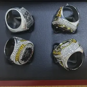 D N Q 4  5 RING AND BOX Personalized jewelry, jewelry ring, competition ring, red solid wood box