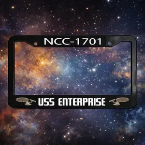 NCC-1701 USS Enterprise Star Trek Space Sci-Fi Car License Plate Frame