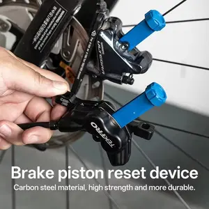 Two-In-One Bicycle Brake Disc Spanner Tool, Durable Steel Rotatable Mountain Bike Hydraulic Caliper Piston Resetter, Hydraulic Brake Caliper Piston Expander