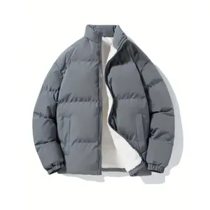 Fashion men's wear: [Cozy Gray Jacket] Cozy Gray Jacket - Men's Sleek Long Sleeve Zip-Up with Pockets, 100% Polyester, Machine Washable for Fall & Winter snowboarding outfit fencing jackets steezy fit pe kit